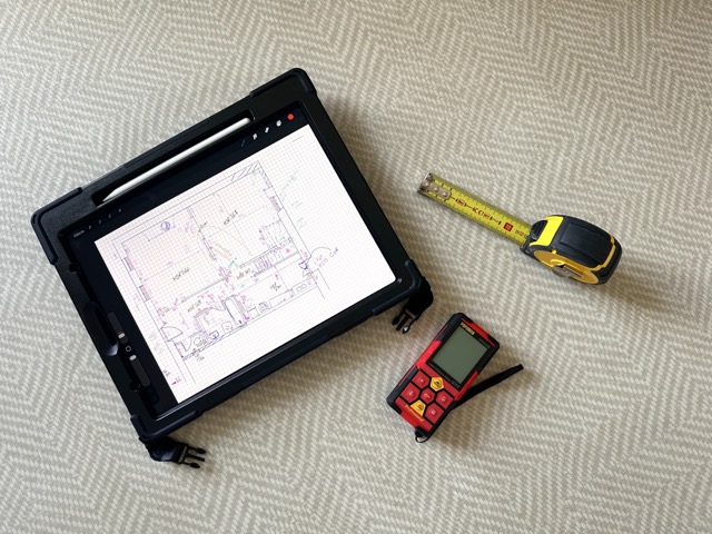 outils relevé maison tablette telemetre plan renovation maison existante